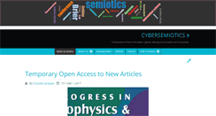 Desktop Screenshot of cybersemiotics.com